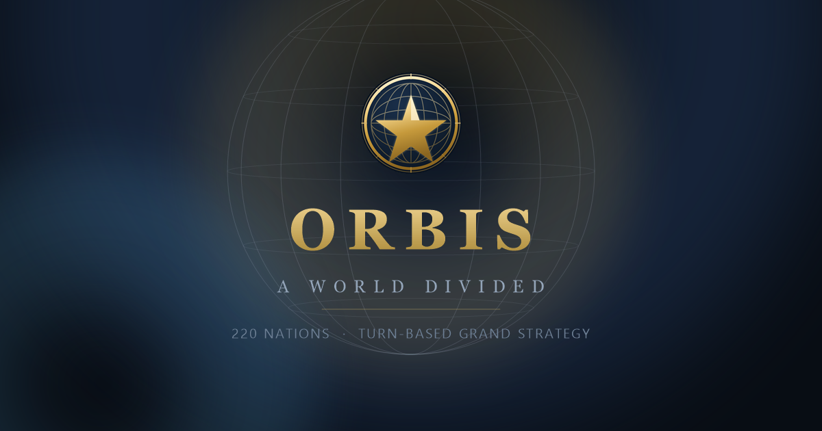 ORBIS — the world map at the start of a campaign